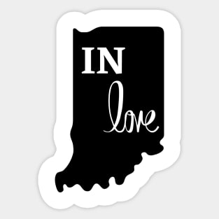 Indiana Love Sticker